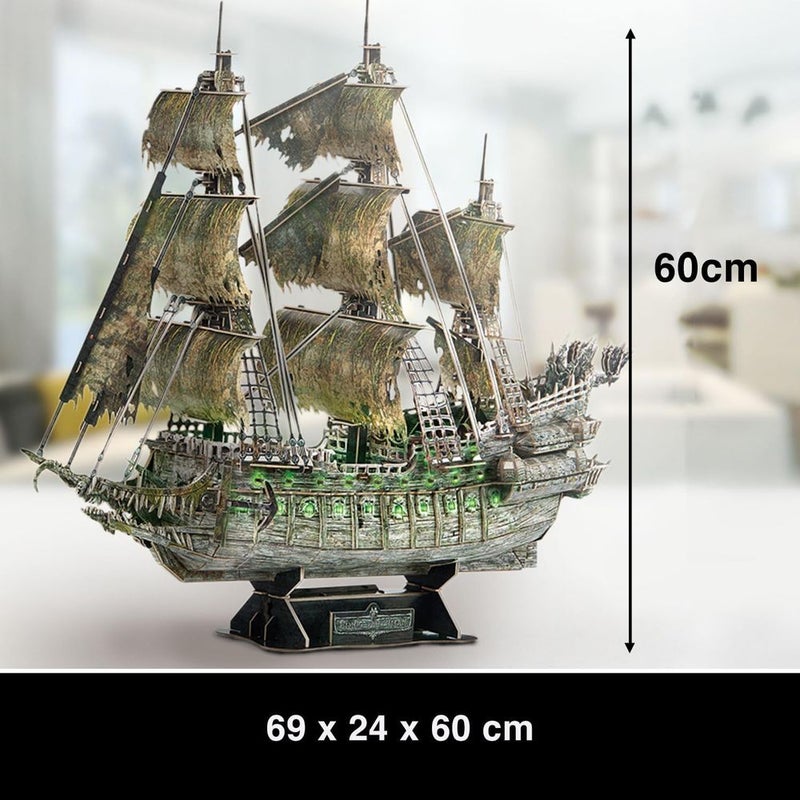 CubicFun Cubic Fun - Flying Dutchman Ship 3D Led Puzzle 360 Pieces - L527h - Image 4